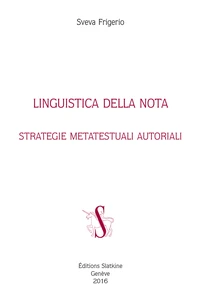 Linguistica della nota