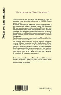 Vie et oeuvre de Youri Solntsev
