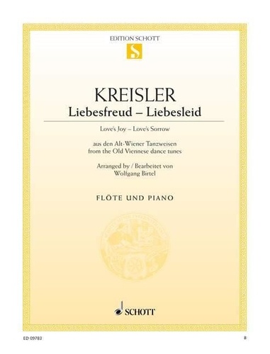 Fritz Kreisler - Love's Joy - Love's Sorrow - from the Old Viennese dance tunes. flute and piano..