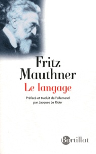 Fritz Mauthner - Le langage.