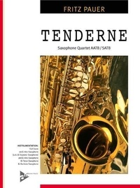 Fritz Pauer - Tenderness - Medium Soul-Rock. 4 saxophones (SATBar/AATBar). Partition et parties..