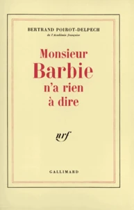 Mons barbie n'a rien à dire
