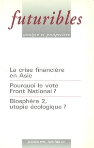 Laurent Schwab et Thi My Dung NGUYEN - Futuribles N° 227 Janvier 1998 : .