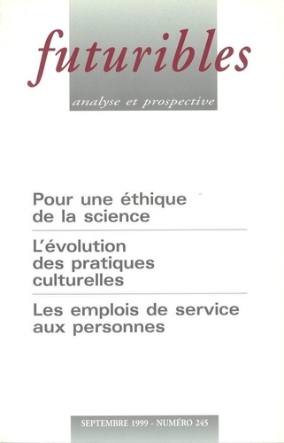 Jean-Jacques Salomon et Véronique HESPEL - Futuribles N° 245, Septembre 19 : .