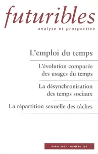 Futuribles N° 285 Avril 2003 : L'emploi du temps