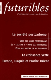 Hugues de Jouvenel - Futuribles N° 392, Janvier-Févr : La société postcarbone.