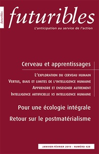 Hugues de Jouvenel et François de Jouvenel - Futuribles N° 428, janvier-février 2019 : Cerveau et apprentissages.