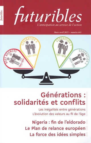 Futuribles N° 441, mars-avril 2021 Générations : solidarités et conflits