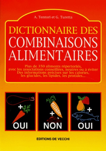 G Turetta et A Tentori - Dictionnaire Des Combinaisons Alimentaires.