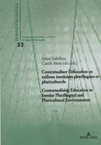 Contextualiser l'éducation en milieux insulaires plurilingues et pluriculturels