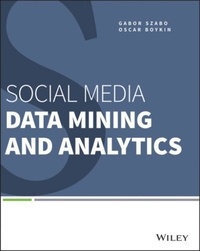 Gabor Szabo et Oscar Boykin - Social Media Data Mining and Analytics.