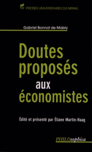 Gabriel Bonnot de Mably - Doutes proposés aux économistes.