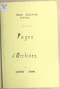 Gabriel Carteron de Civray - Pages d'archives.