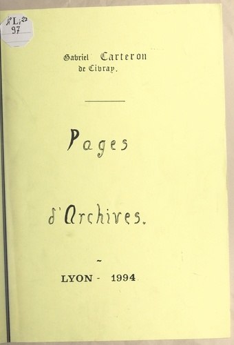 Pages d'archives