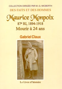 Maurice Monpoix, 87e RI (1894-1914)