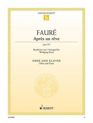 Gabriel Fauré - Après un rêve - op. 7/1. oboe and piano..