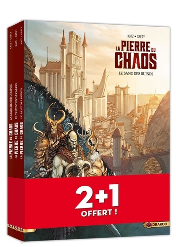 Stéphane Créty et Gabriel Katz - La pierre du chaos 1 : La Pierre du chaos - Pack promo v01+v02+v03 - Le sang des ruines.