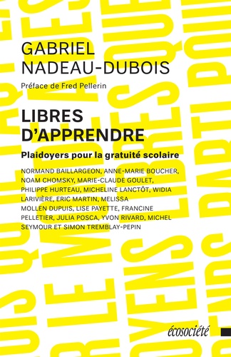 Libres d'apprendre. Plaidoyers pour la gratuité scolaire