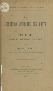 La condition juridique des morts