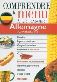 Dictionnaire du menu pour le touriste Allemagne, Autriche / Suisse