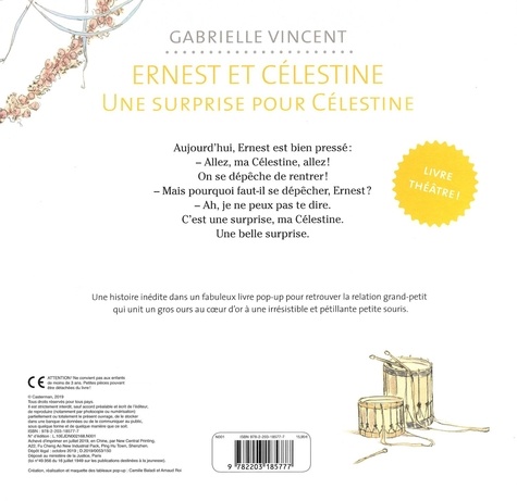 Ernest et Célestine  Une surprise pour Célestine. Livre théâtre