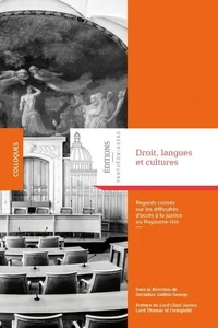 Droit, langues et cultures