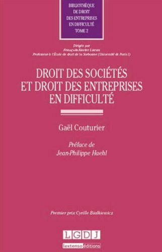 Gaël Couturier - Droit des sociétés et des entreprises en difficulté.