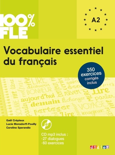 Vocabulaire essentiel du français niveau A2  avec 1 CD audio MP3