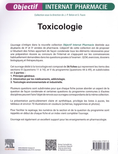 Toxicologie. L'enseignement en fiches