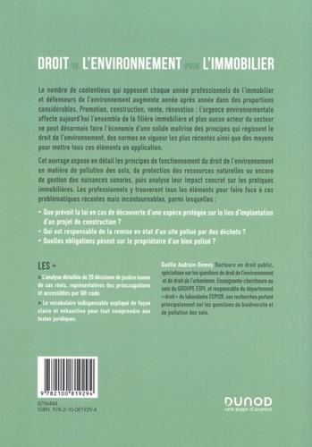 Droit de l'environnement pour l'immobilier