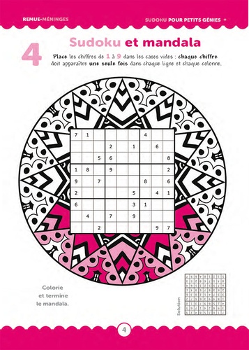 Sudoku pour petits génies