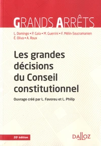 Les grandes décisions du Conseil constitutionnel