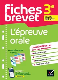Fiches brevet - L'épreuve orale 3e Brevet 2026