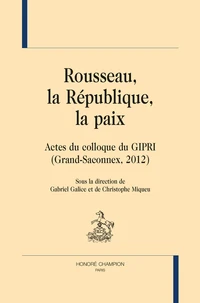 Rousseau, la République, la paix