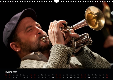 CALVENDO Personnes  Jazz Trompettes (Calendrier mural 2020 DIN A3 horizontal). une année au rythme du jazz et de la trompette (Calendrier mensuel, 14 Pages )