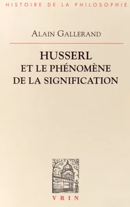 Husserl et le phénomène de la signification