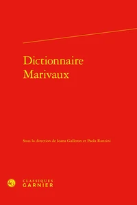 Dictionnaire Marivaux