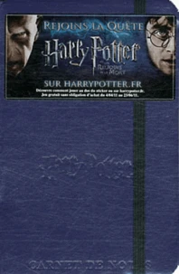 Carnet de note Harry potter Violet
