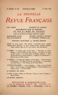  Gallimard - La Nouvelle Revue Française (1908-1943) N° 104 mai 1922 : .