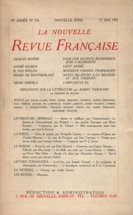  Gallimard - La Nouvelle Revue Française (1908-1943) N° 116 mai 1923 : .