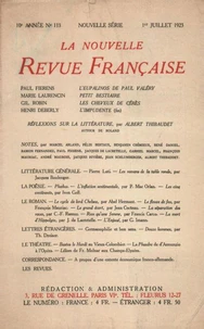 La Nouvelle Revue Française (1908-1940) N° 118 juillet 1923