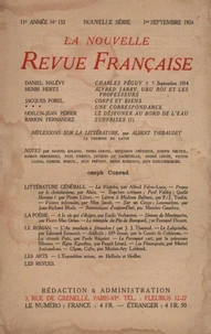 La Nouvelle Revue Française (1908-1940) N° 132 sept 1924