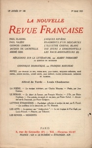  Gallimard - La Nouvelle Revue Française (1908-1943) N° 140 mai 1925 : .