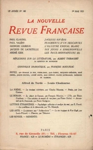 La Nouvelle Revue Française (1908-1940) N° 140 mai 1925