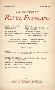  Gallimard - La Nouvelle Revue Française (1908-1943) N° 142 juillet 1925 : .