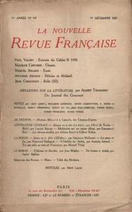 La Nouvelle Revue Française (1908-1940) N° 147 décembre 1925