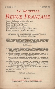  Gallimard - La Nouvelle Revue Française (1908-1943) N° 149 février 1926 : .
