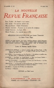  Gallimard - La Nouvelle Revue Française (1908-1943) N° 152 mai 1926 : .
