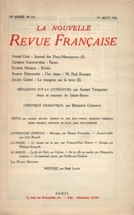  Gallimard - La Nouvelle Revue Française (1908-1943) N° 155 août 1926 : .
