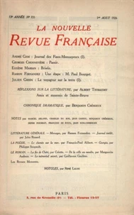 La Nouvelle Revue Française (1908-1940) N° 155 août 1926